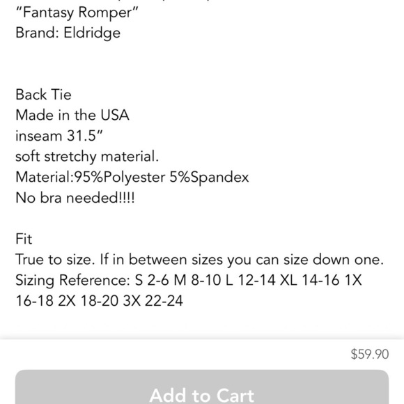 Eldridge Black Fantasy Romper - Picture 3 of 3